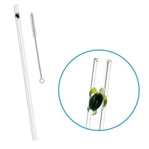 Reusable Glass Drinking Straws, 9.5mm x 8 inch, Sold Individually