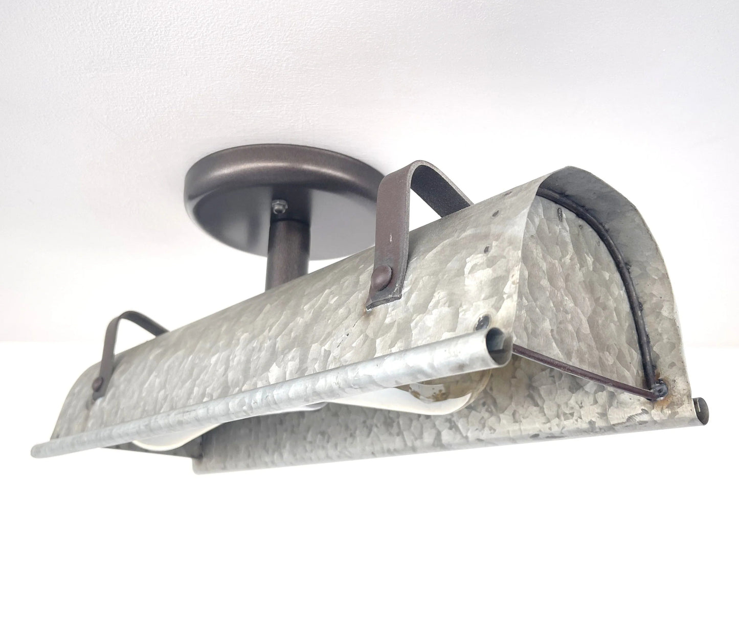 Galvanized Metal Ceiling Light