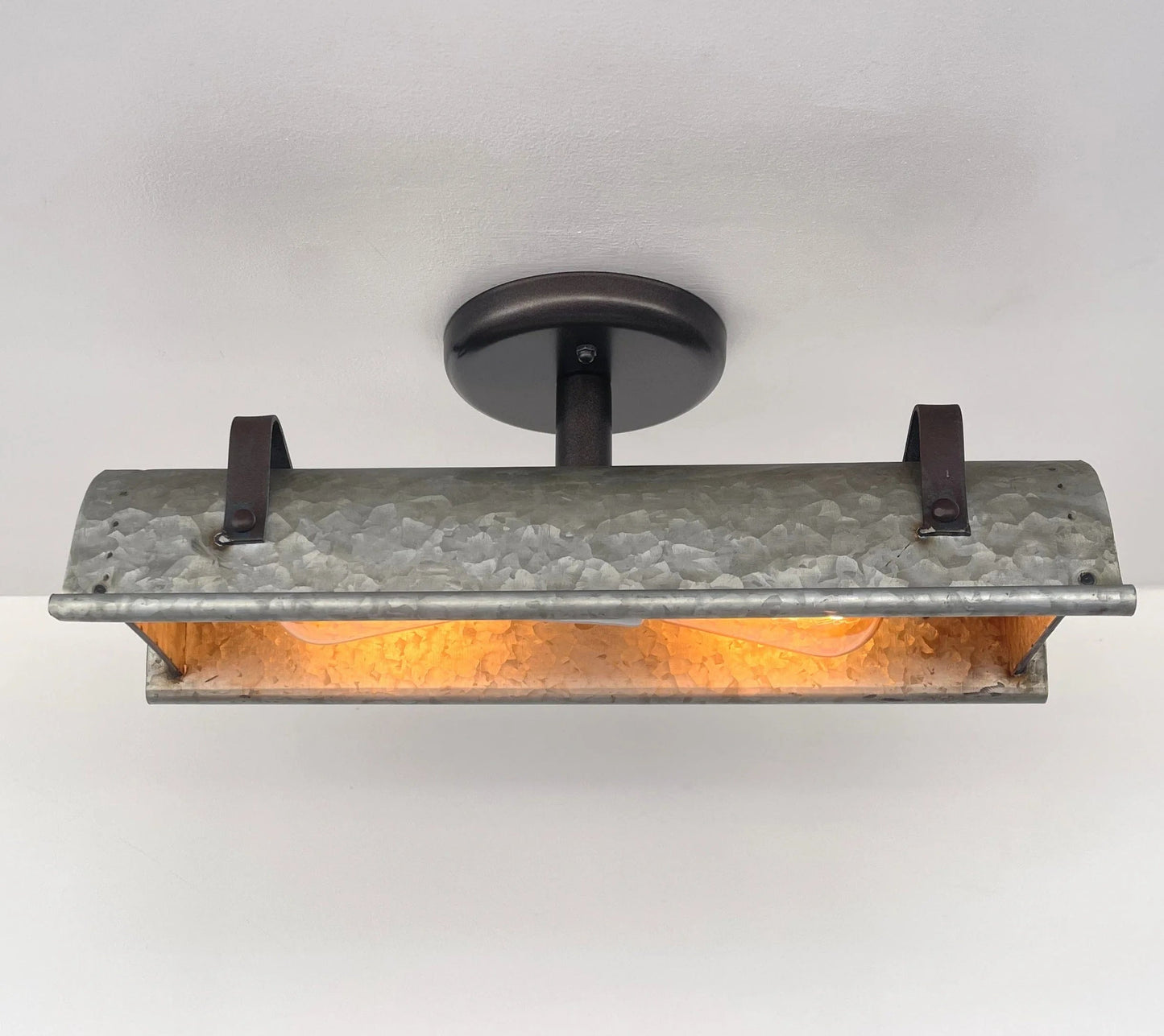 Galvanized Metal Ceiling Light