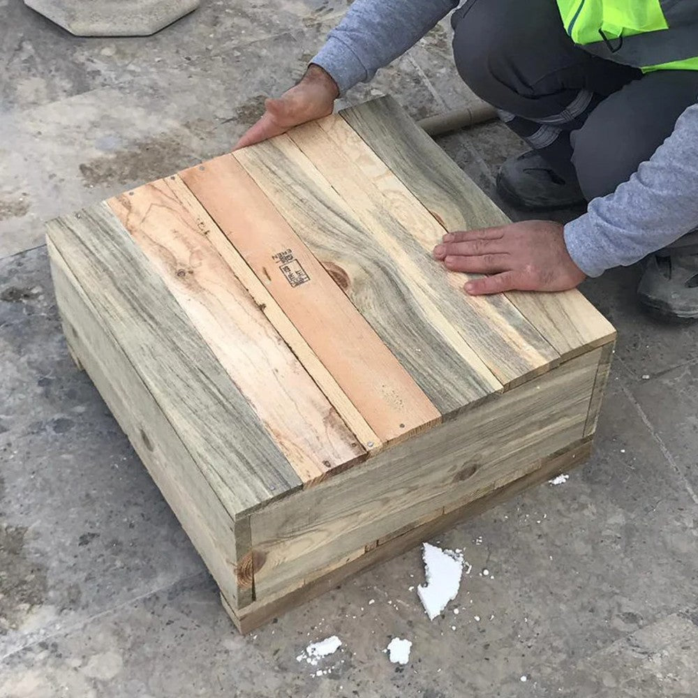 Fontane Dark Walnut Travertine Natural Stone Under-mount Sink Honed and Filled (D)16" (H)6"