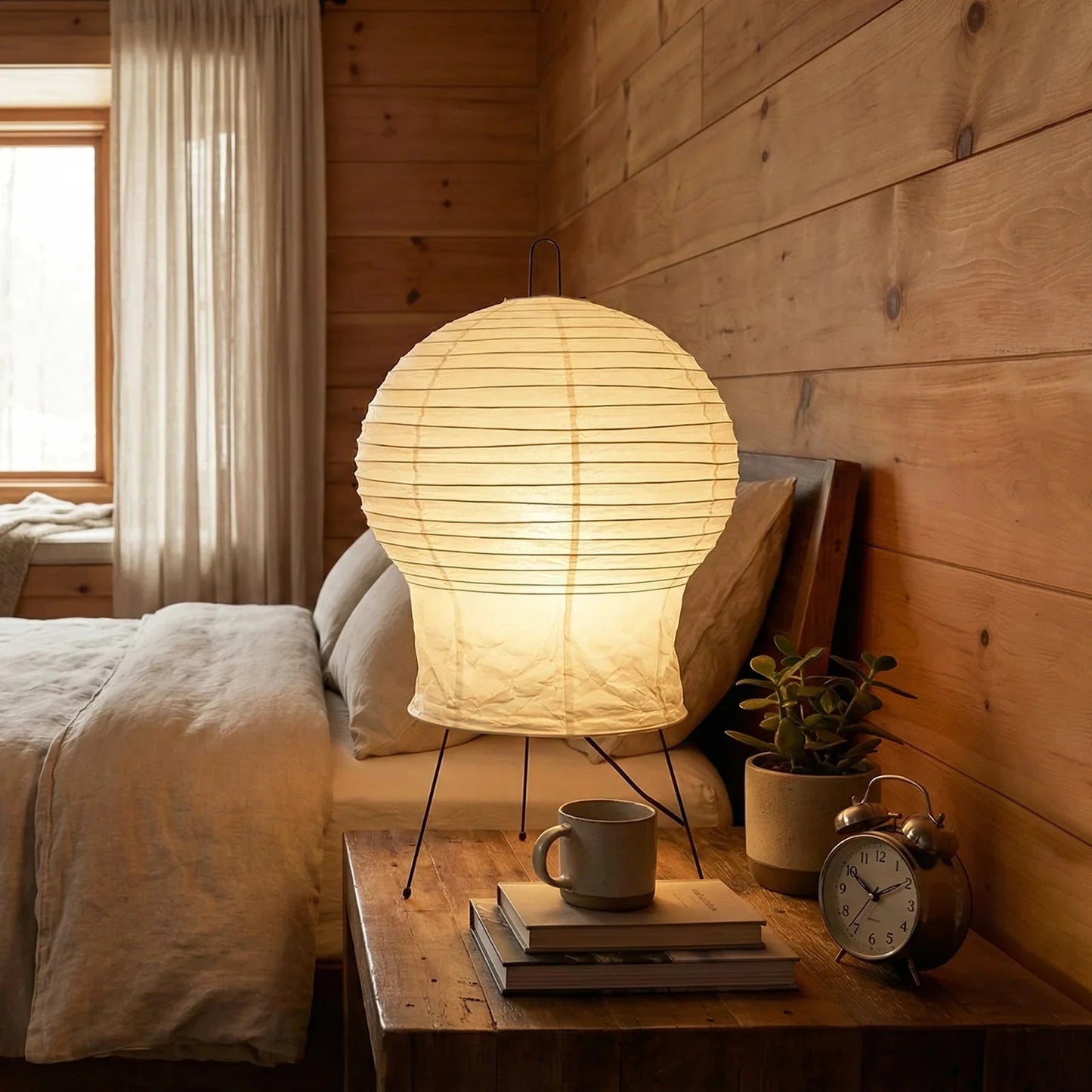 Akari Gourd Shaped 2N Table Lamp