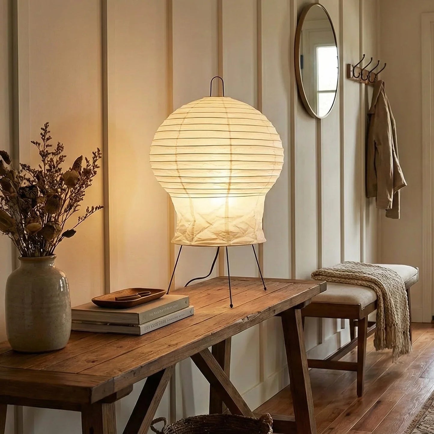 Akari Gourd Shaped 2N Table Lamp