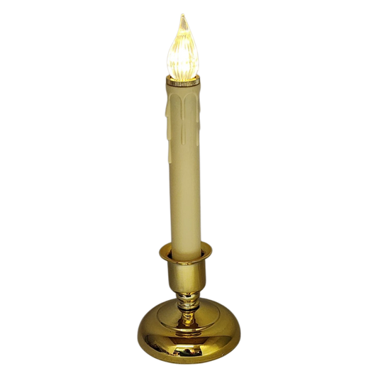 Cape Cod LED Window Candle - Brass