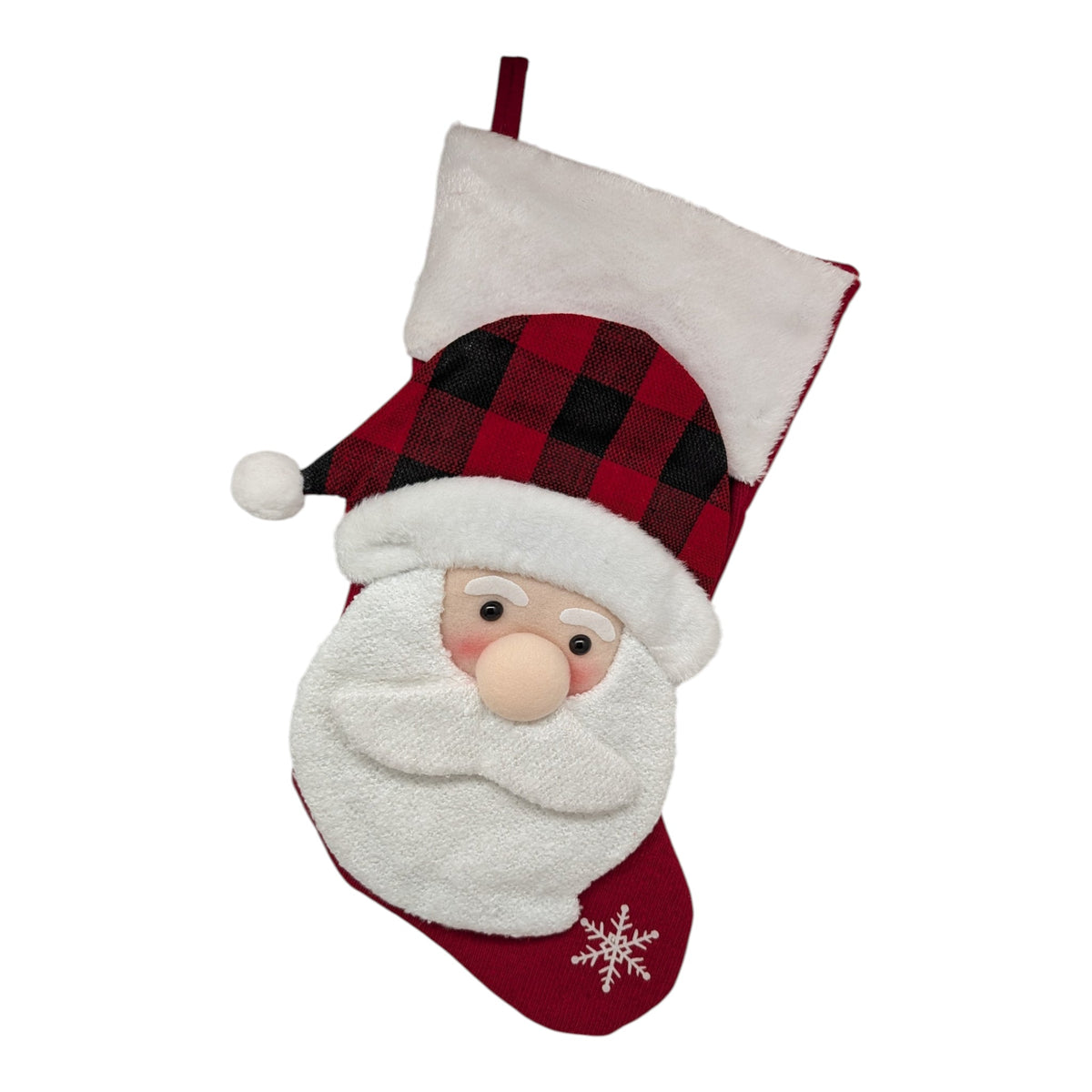 Joyful Santa Plush Stocking