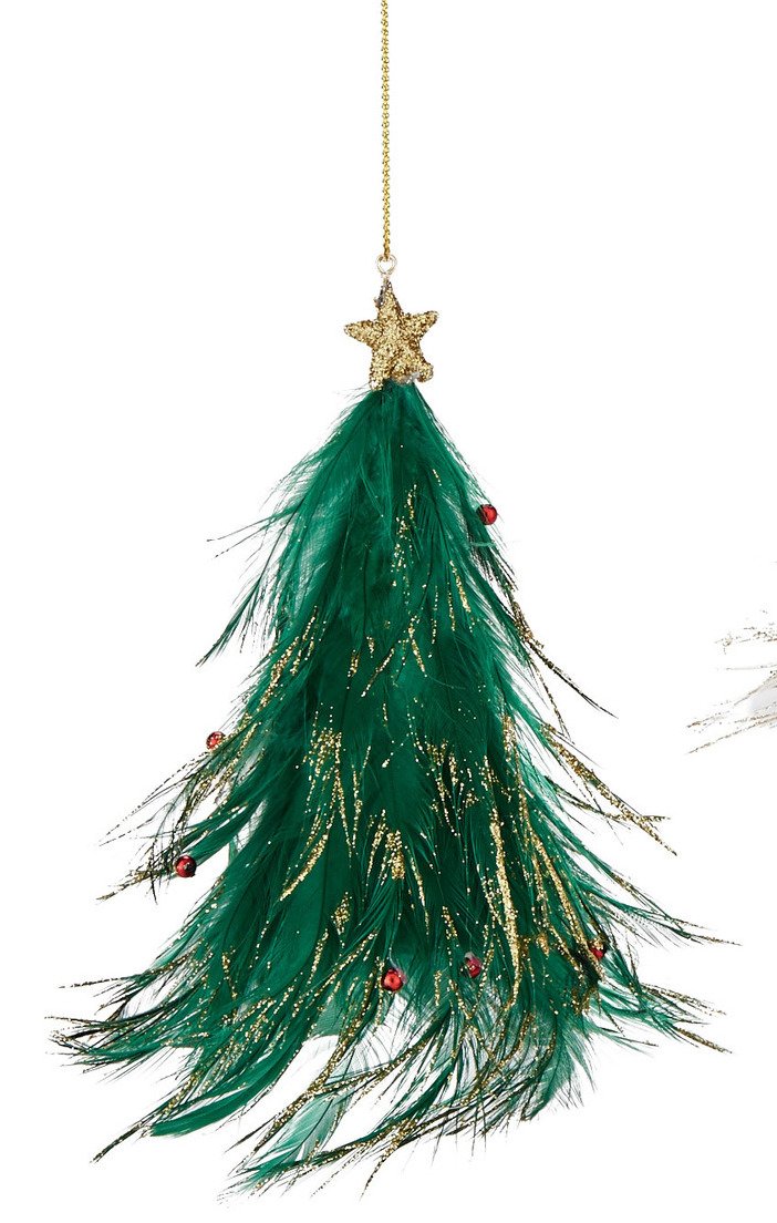 Department 56 Feather Tree Ornament - Red