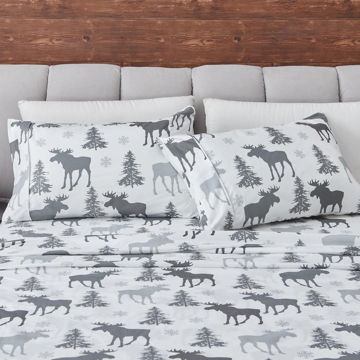 4-Piece Lodge Microfiber Sheet - Mountain Ridge Collection