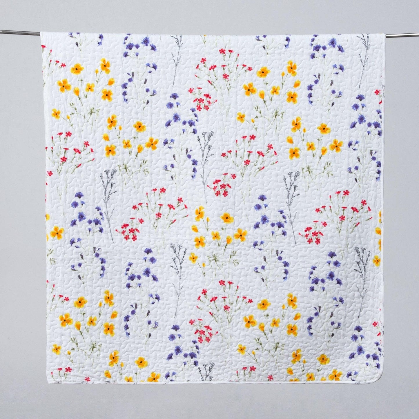 Colorful Floral 3 Piece Quilt Set - Marianne Collection