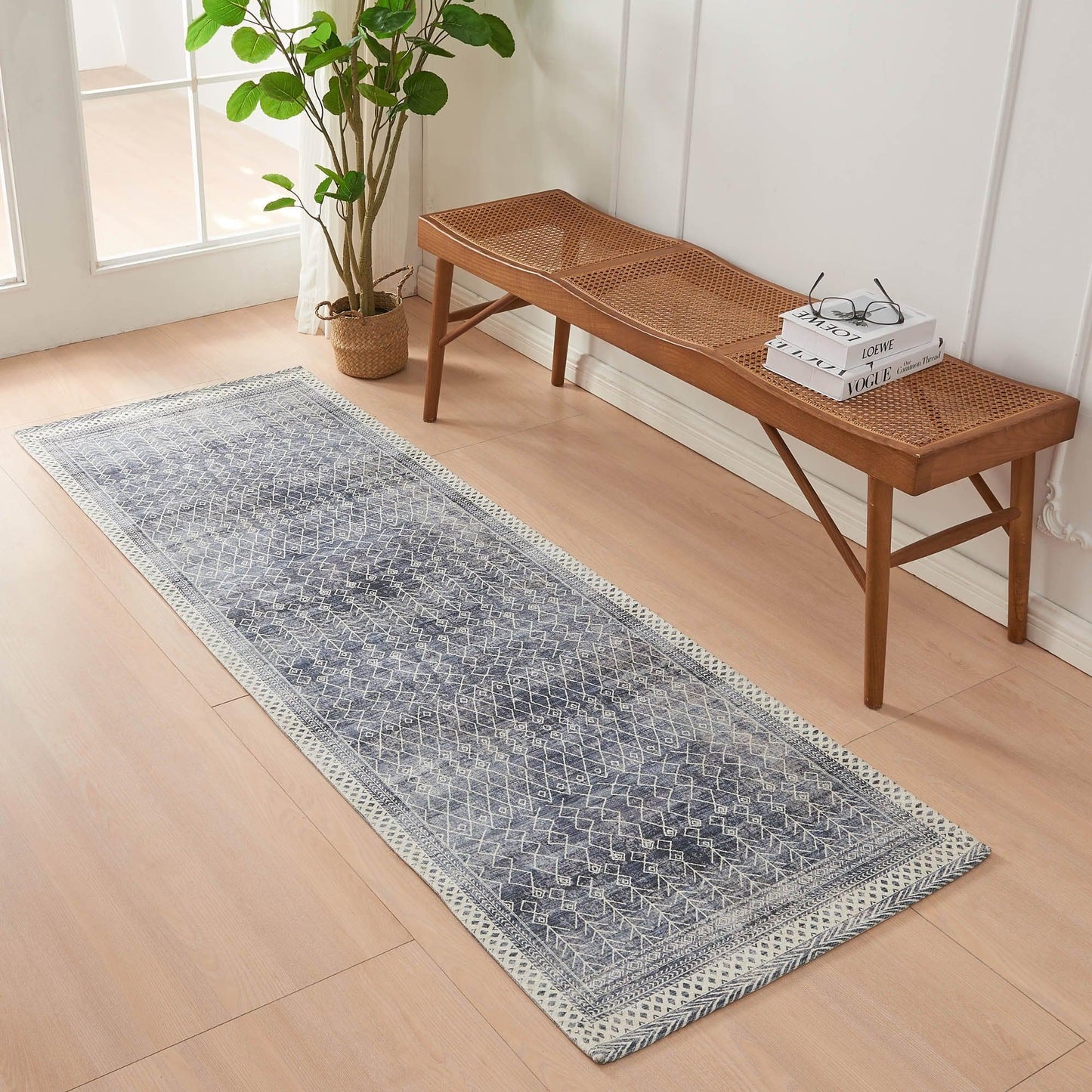 Distressed Moroccan Machine Washable Accent Runner 2'4" x 7' - Neve Collection