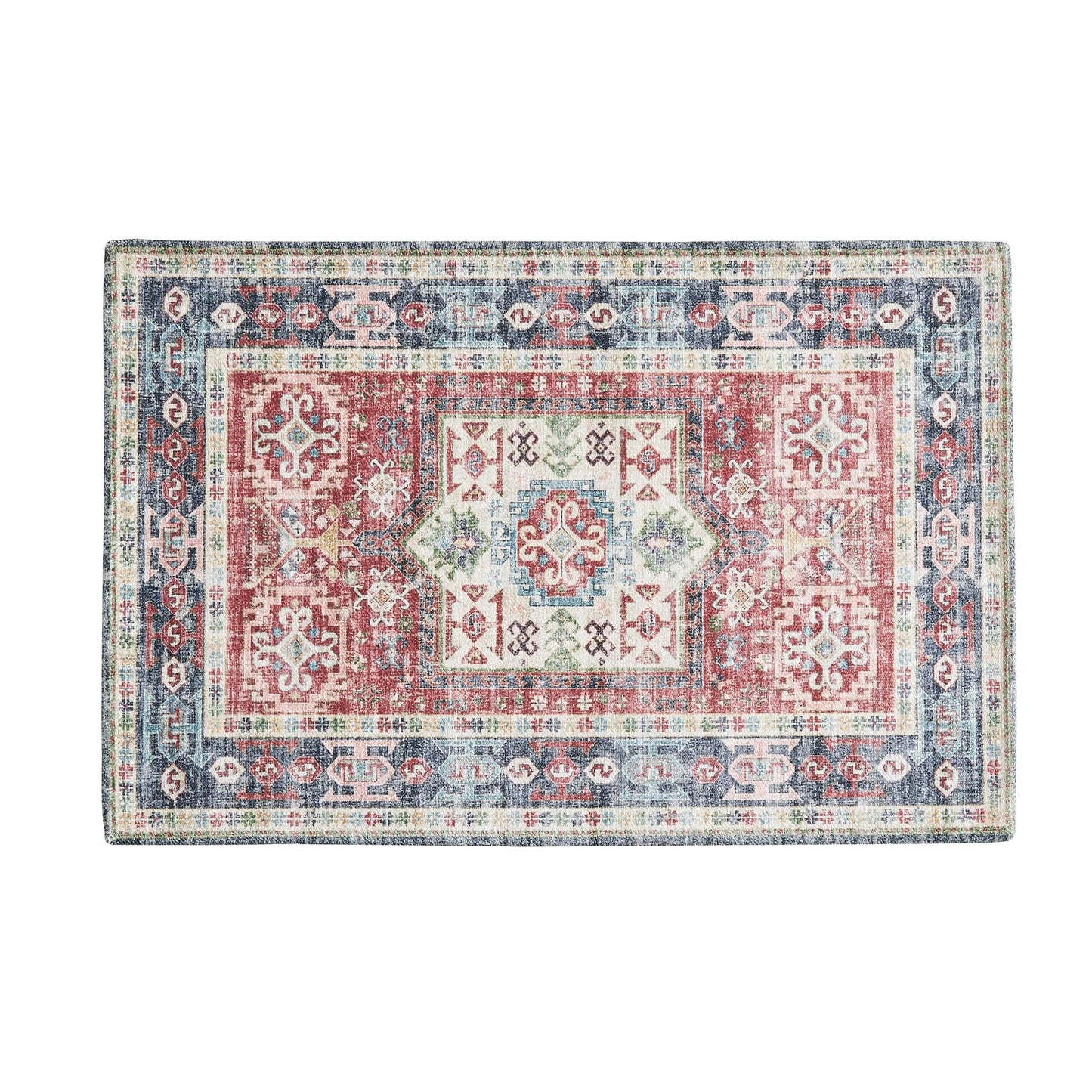Medallion Machine Washable Accent Area Rug 3' x 5' - Nava Collection