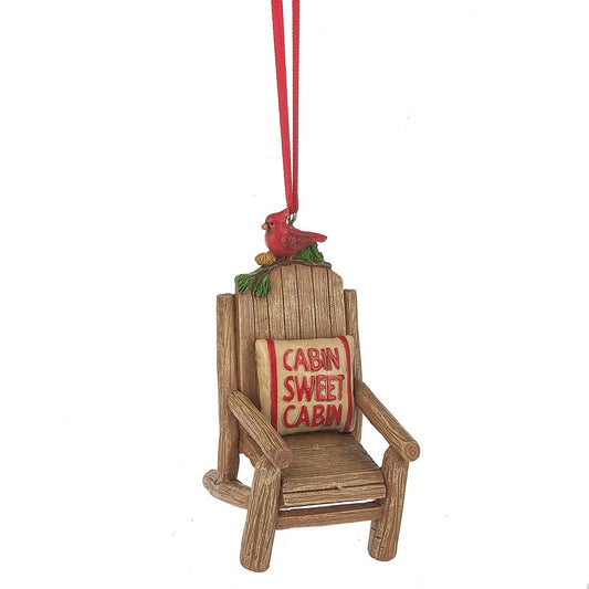 Cabin Sweet Cabin Chair Ornament