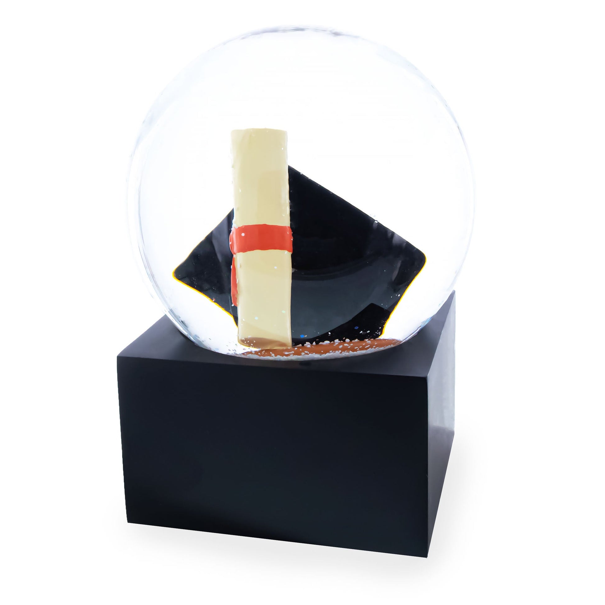 Graduate Cap Snowflake Graduation Hat & Diploma Glass Water Snow Globe – Woodcroft Home LLC
