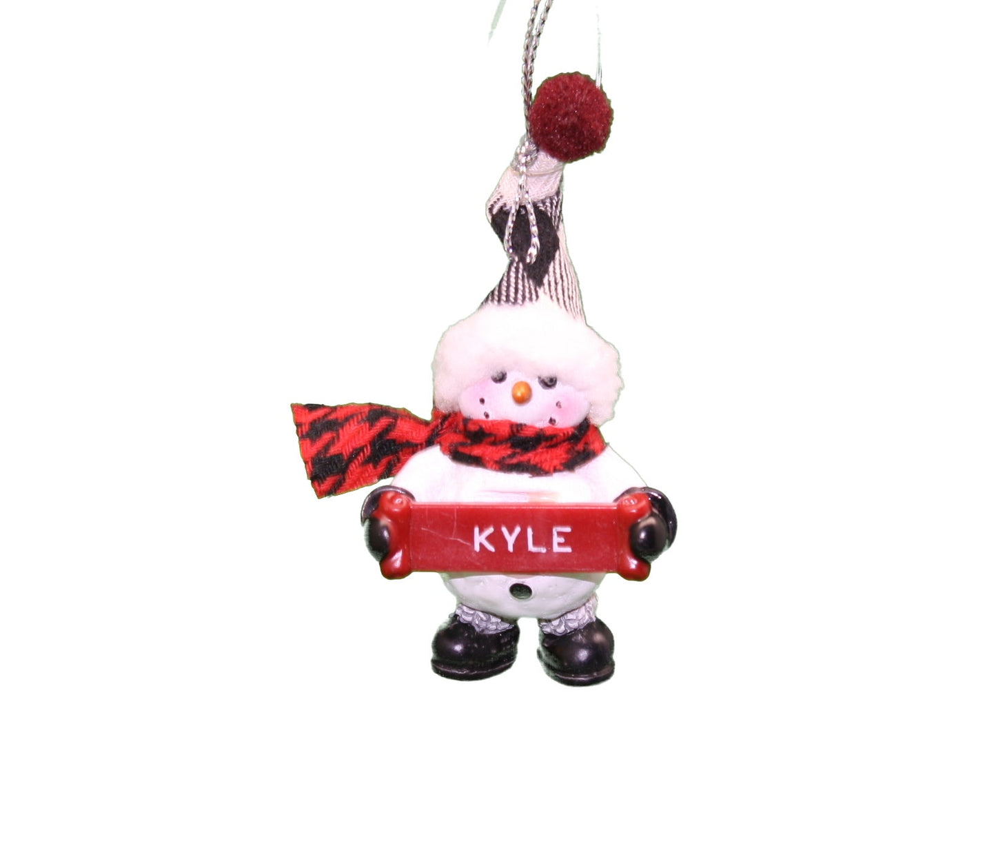 Cozy Snowman Ornament (Letters G - R) -