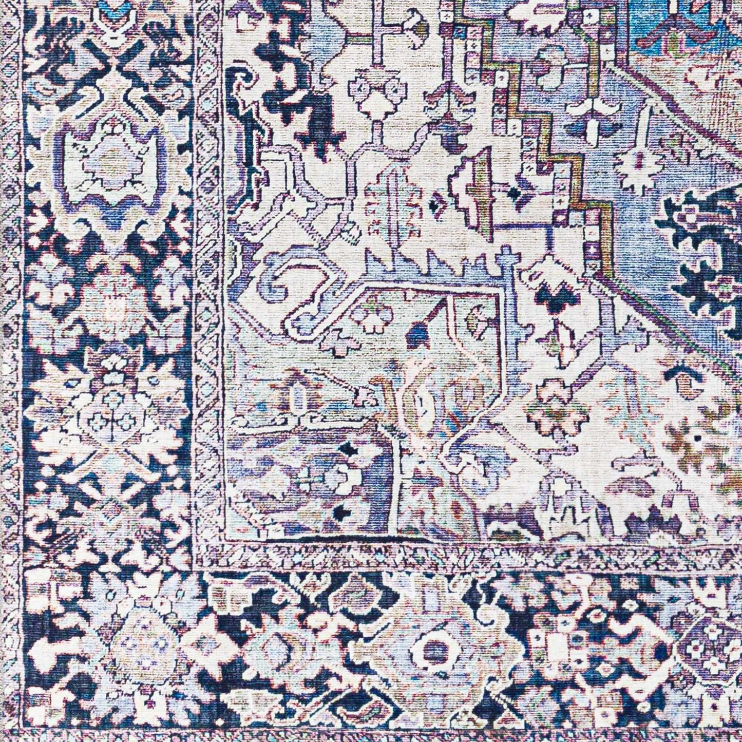 Neyland Iris Blue Area Rug 2362