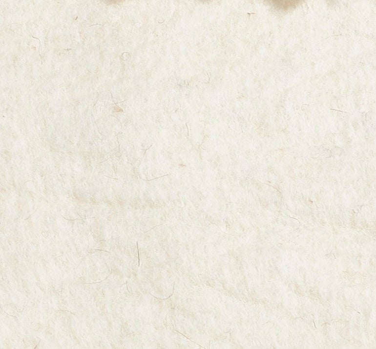 Hand Felted Wool Floral Border Table Runner Cream, 16x90" Arcadia Home