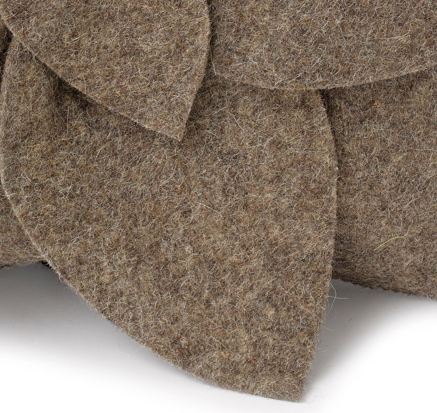 Hand Felted Wool Pillow - 3D Flower Gray Gray – 20" Arcadia Home