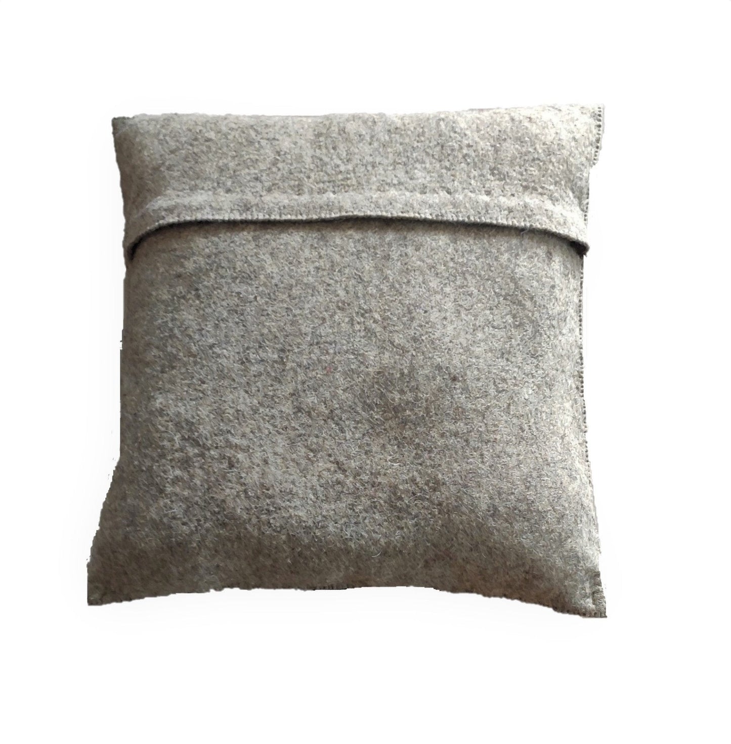 Hand Felted Wool Pillow - Cream Moose Silhouette Gray - 20" Arcadia Home