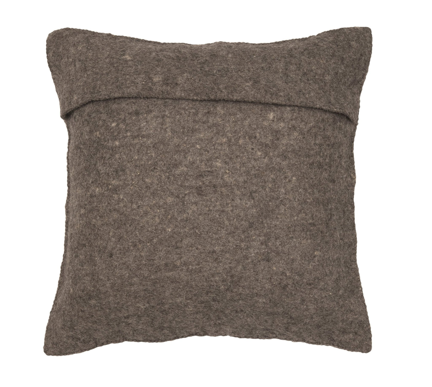 Hand Felted Wool Pillow - Scandinavian Design Gray - 20" Arcadia Home