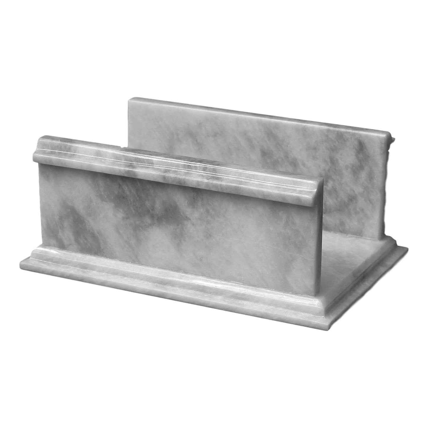 Hand Towel Holder of White Marble