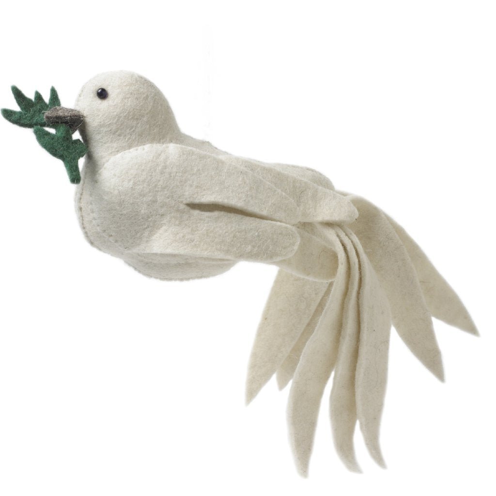 Handmade Hand Felted Wool Christmas Tree Topper - Dove Arcadia Home