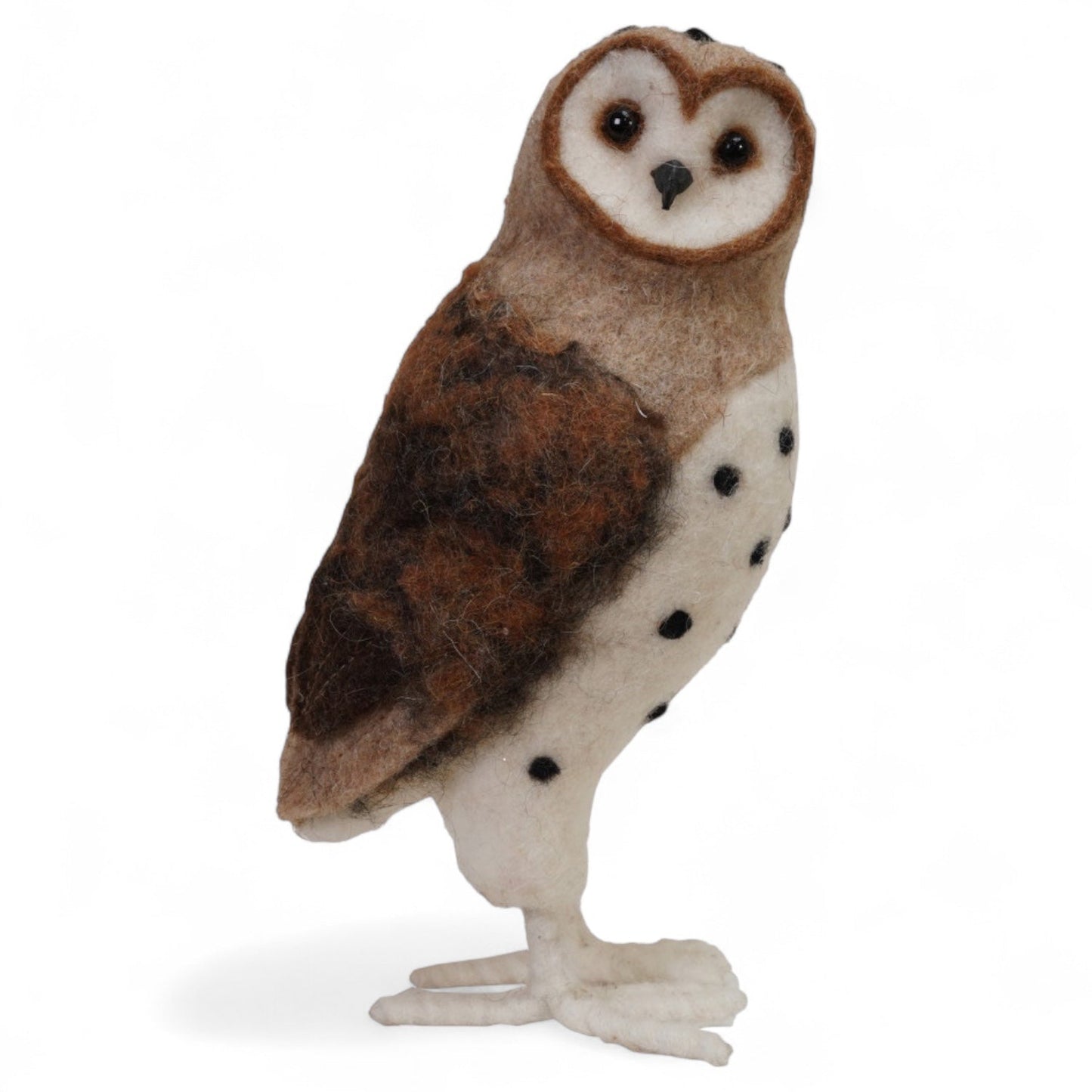 Handmade Wool Felt Barn Owl