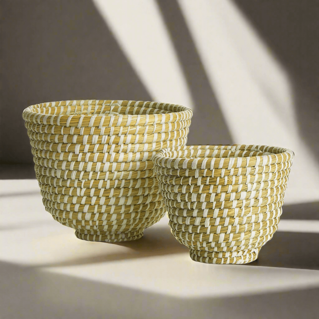 Handwoven Rivergrass Fruit Bowls (Set of 2)