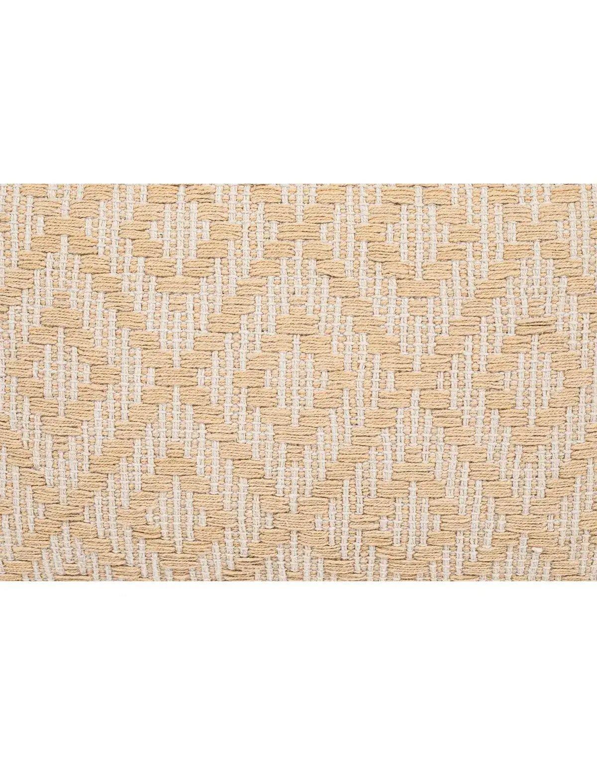 Handwoven Yellow Diamond Pillow Cover