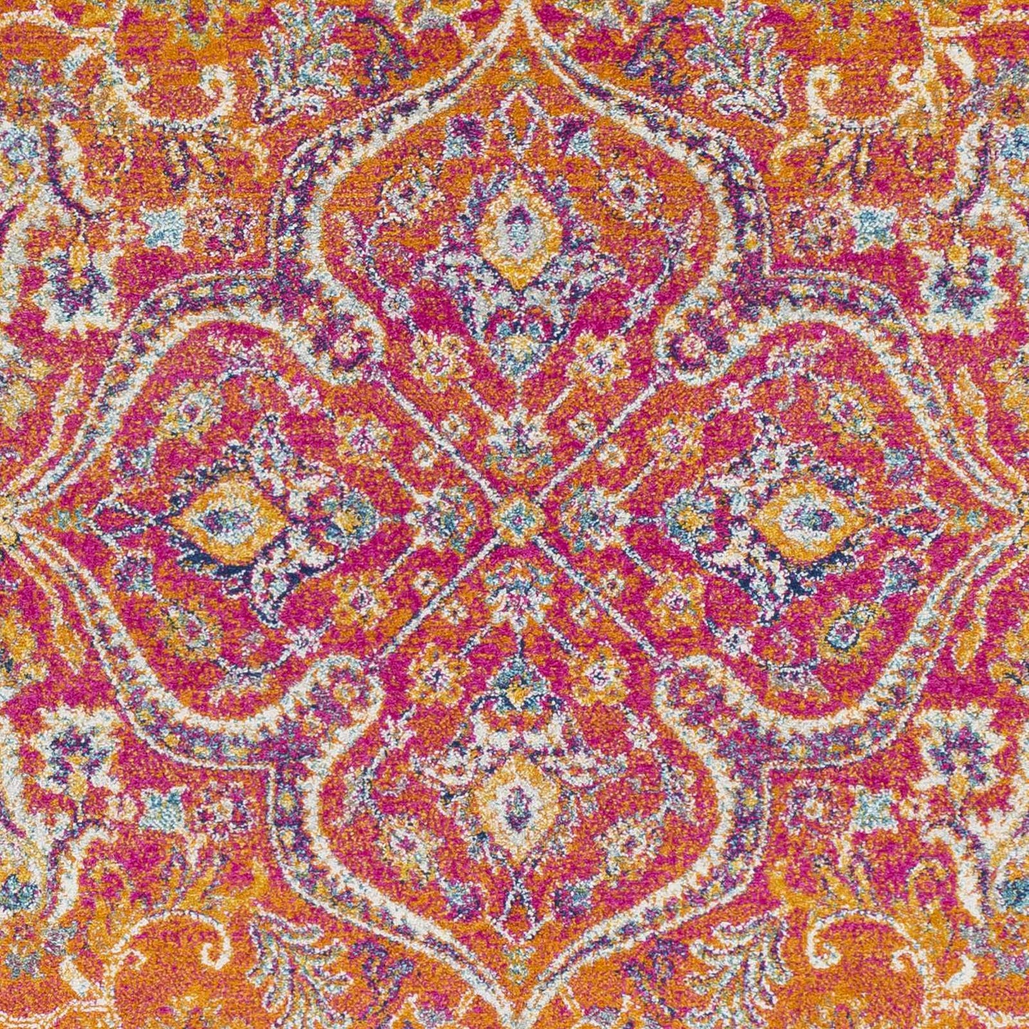 Burnt Orange Ojus Area Rug