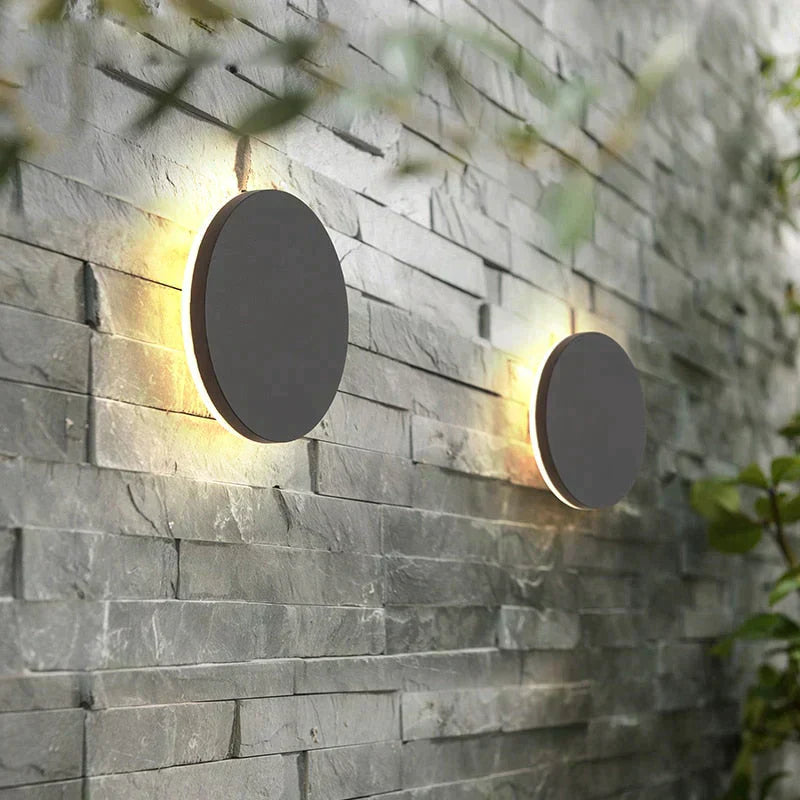 Cassandra's Waterproof Square and Round Wall Lamps - Contemporary Outdoor Lighting