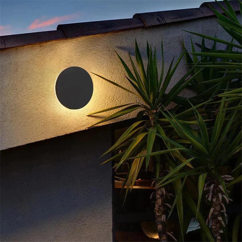 Cassandra's Waterproof Square and Round Wall Lamps - Contemporary Outdoor Lighting