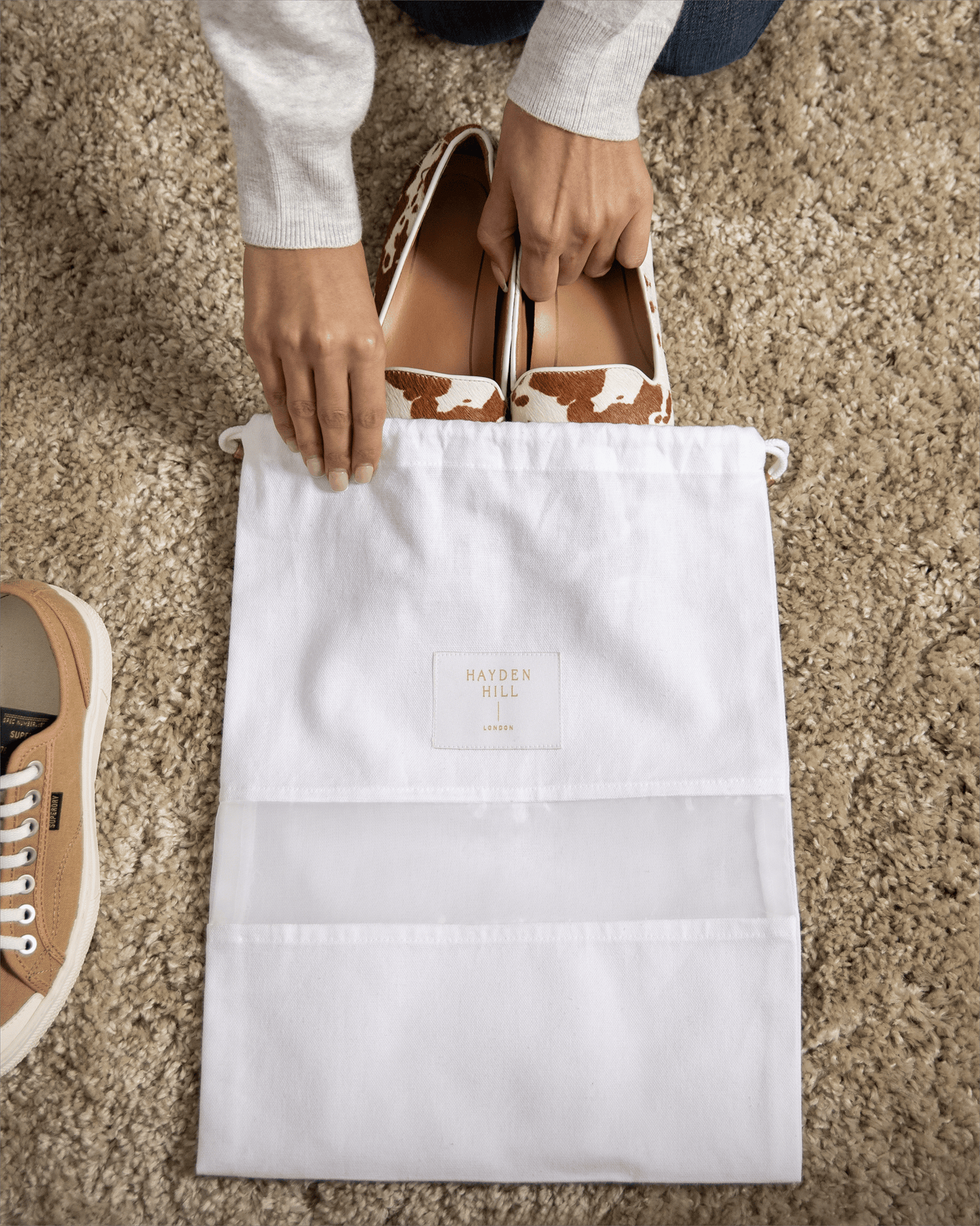 3 Small Organic Cotton Dust Bags