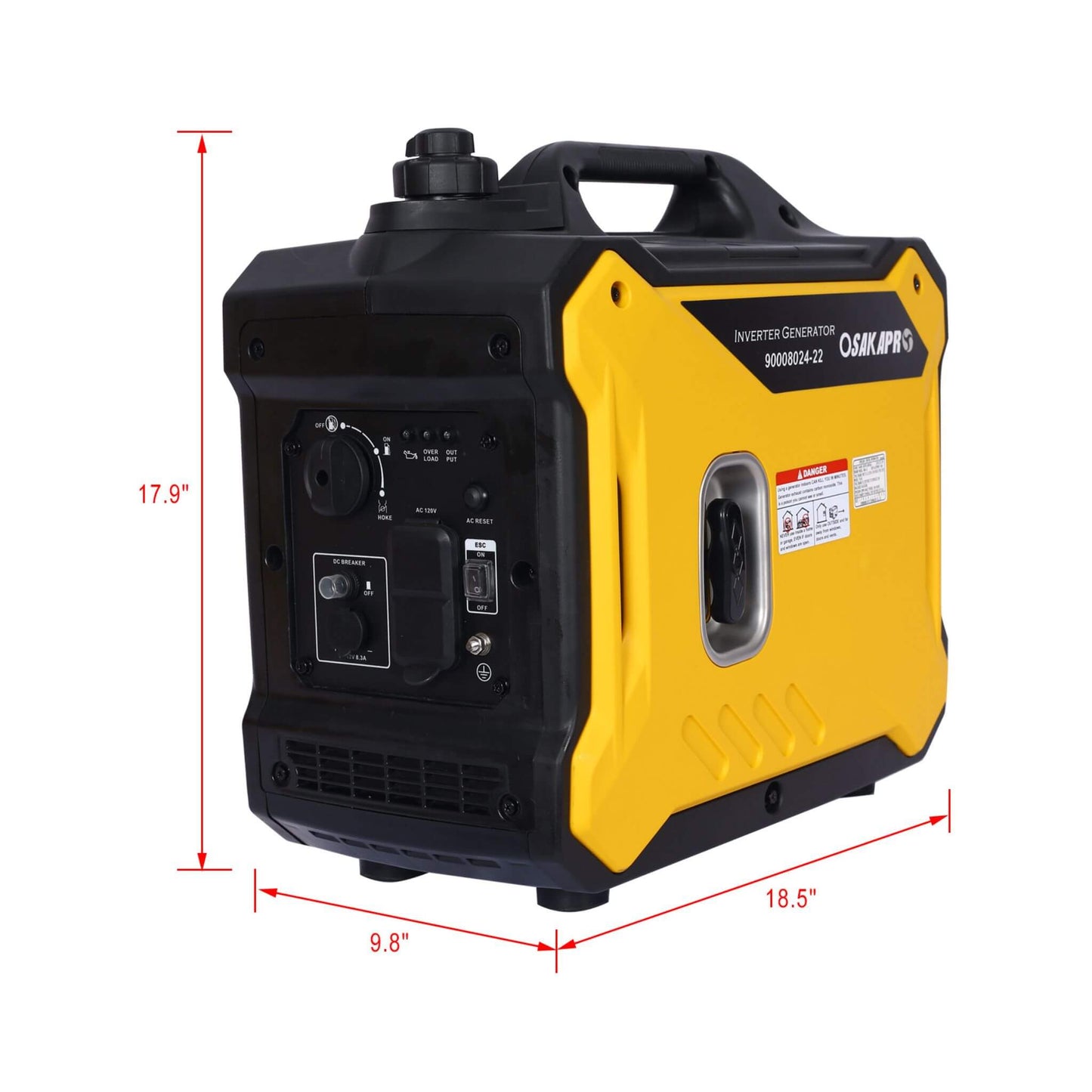 Heavy Duty 79CC Ultra Quiet 2000W Inverter Portable Gas Generator (SAK75290)