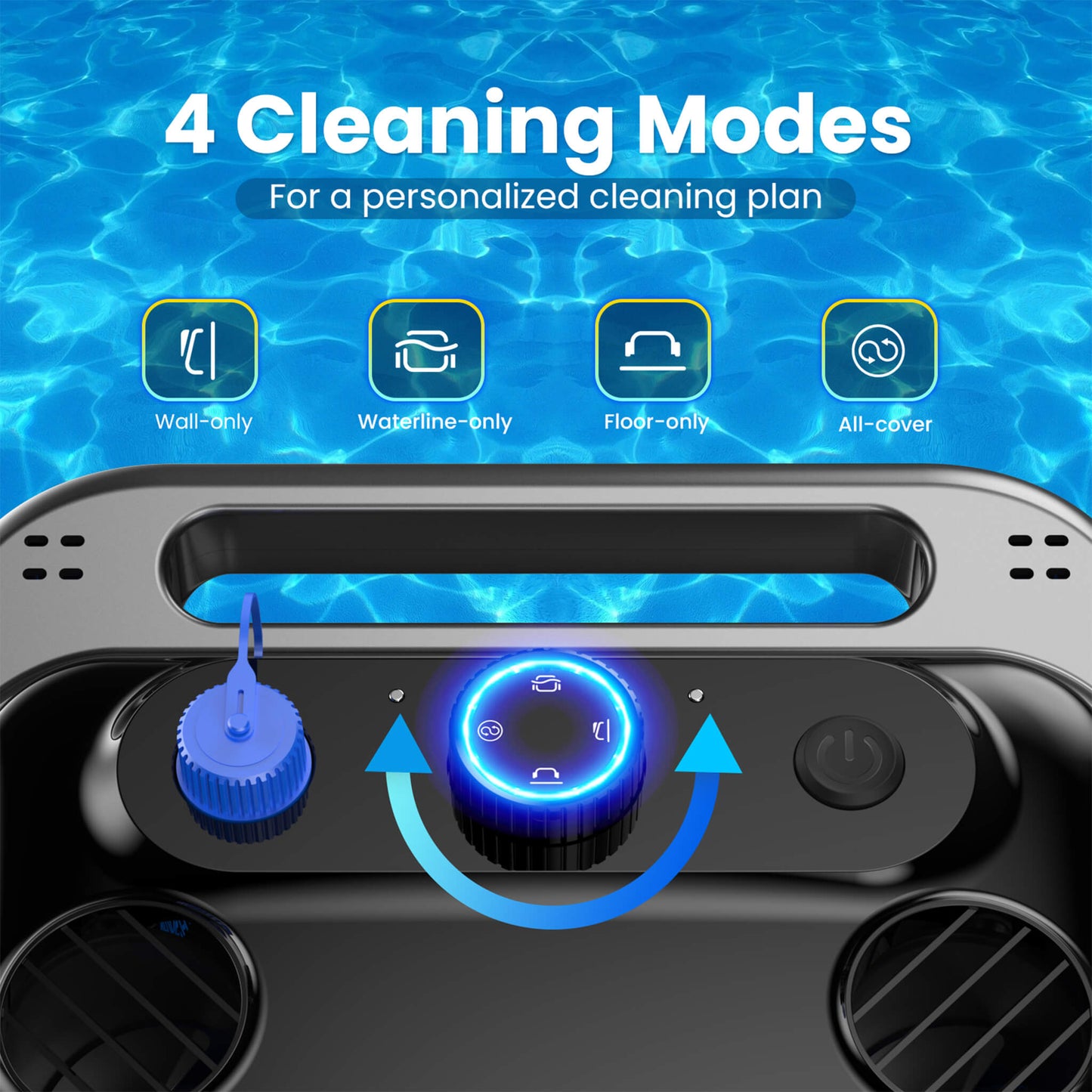 Heavy Duty Cordless Wall Climbing Robotic Pool Vacuum Cleaner (SAK80239)
