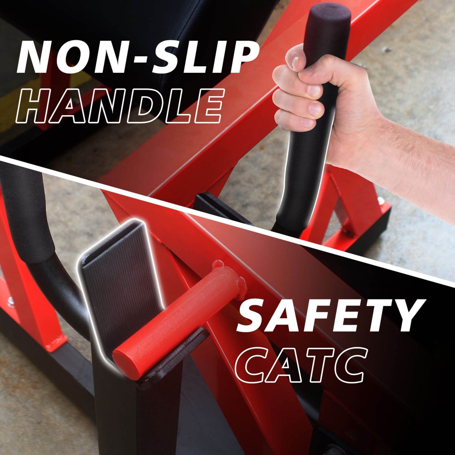 Heavy Duty Hip Thrust Bridge Exercise Machine With Weight Holders (SAK72833)