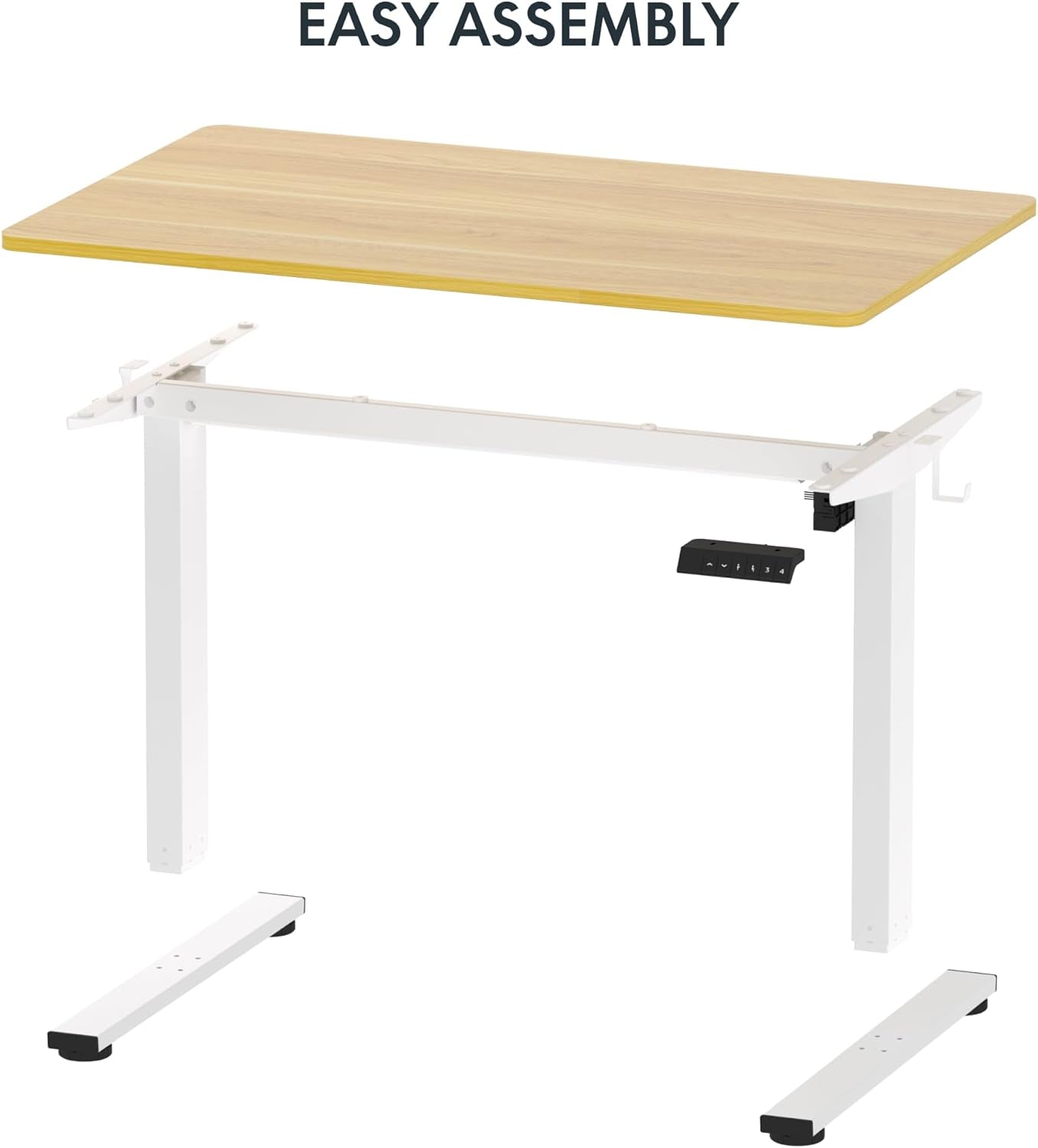 Height Adjustable Electric Sit Stand Desk for Home