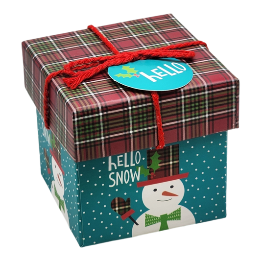 Gift Box Cube for Gift Cards - 3" x 3" -  Hello Snow