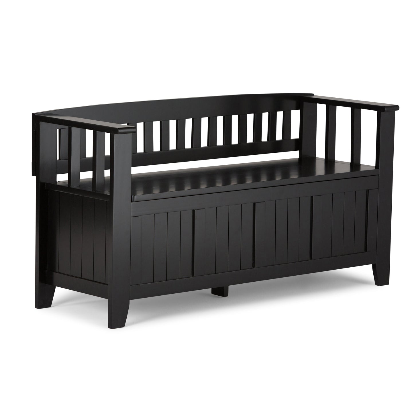 Acadian 48 Inch Wide Solid Wood Entryway Storage Bench