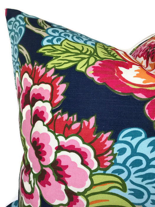 Honshu Pillow Cover in Navy, Thibaut Textiles