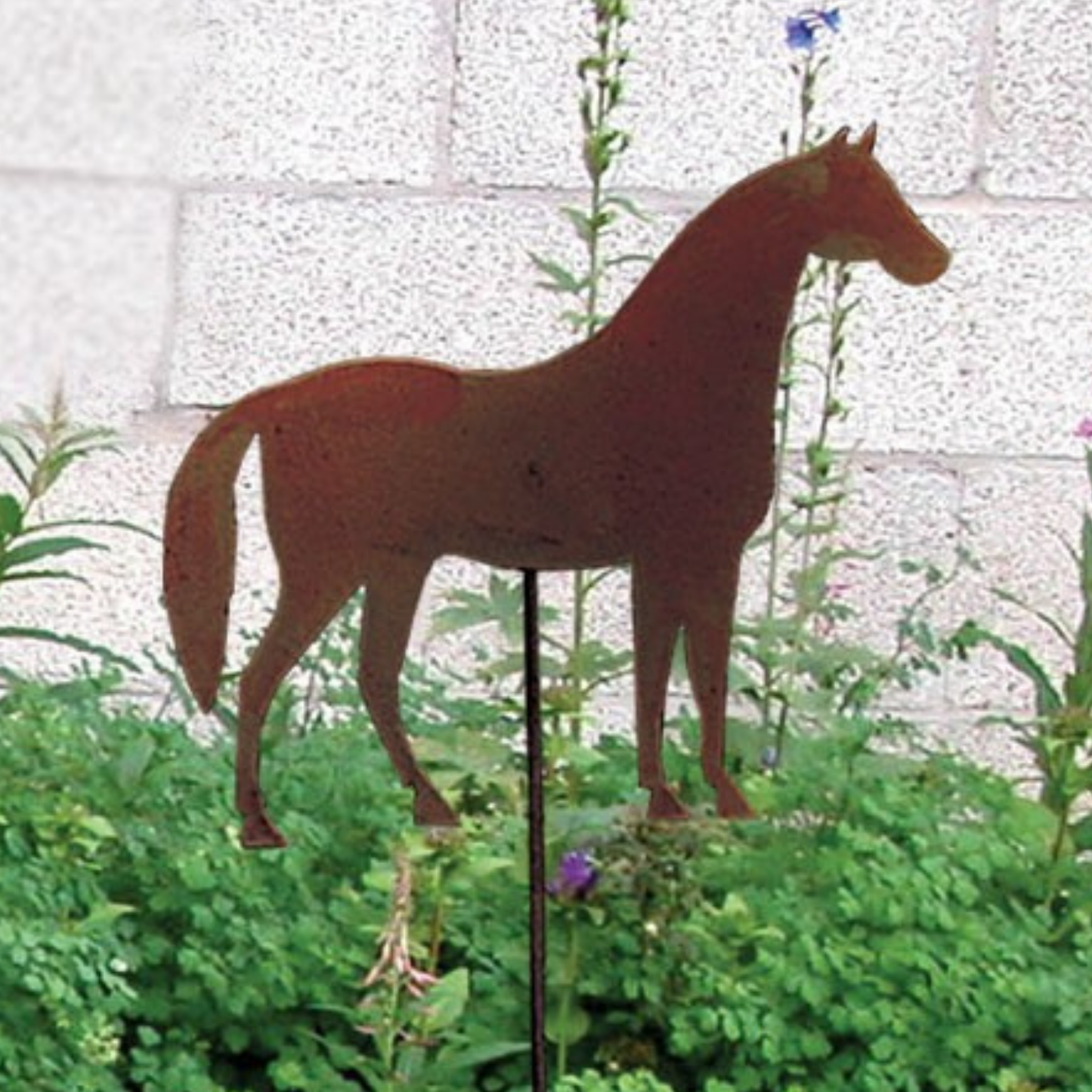 Rustic Horse Garden Stake