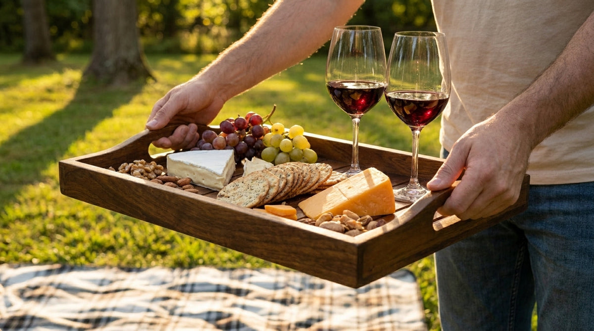 Rectangular Mango Wood Serving Tray Medium