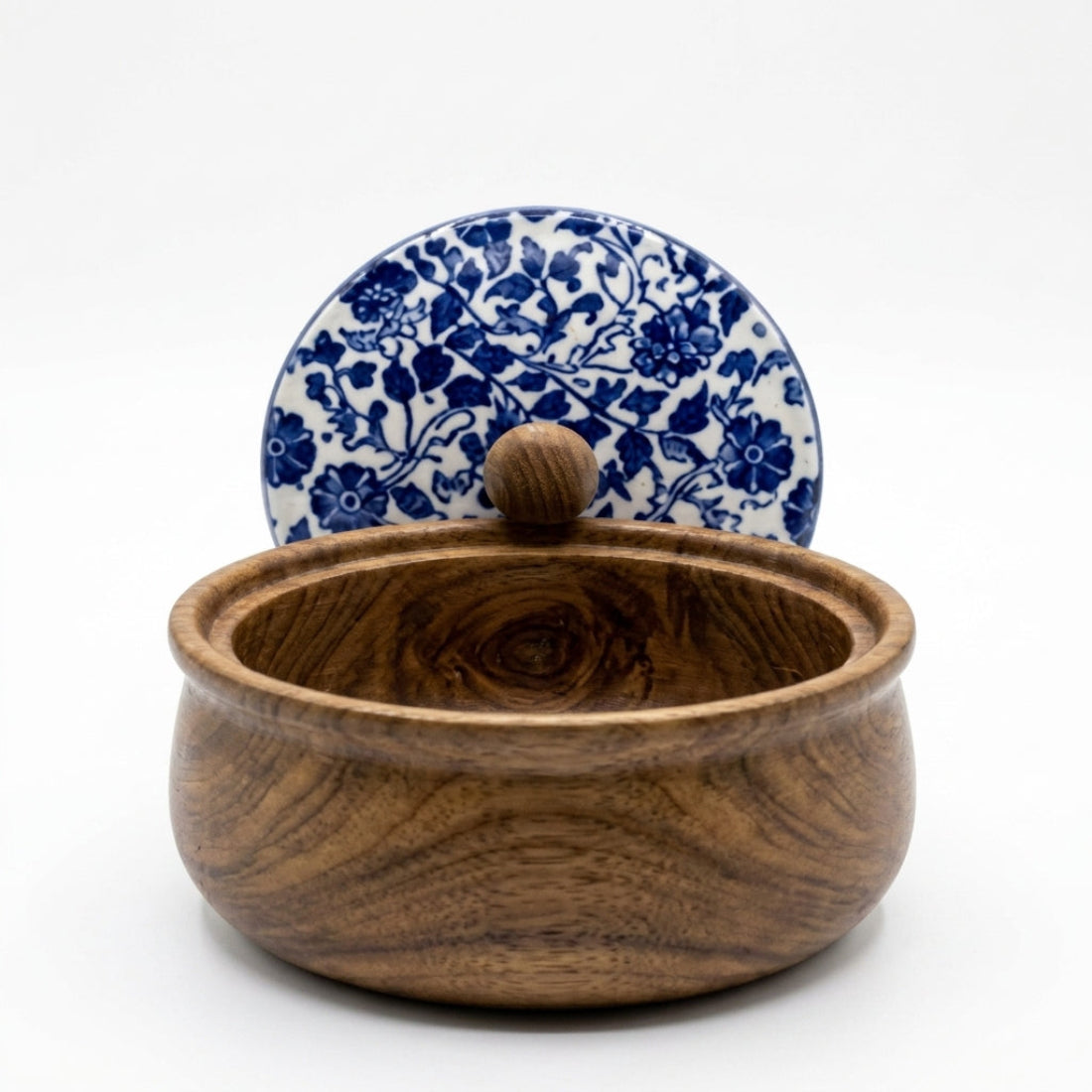 Small Mango Wood Chapati Box