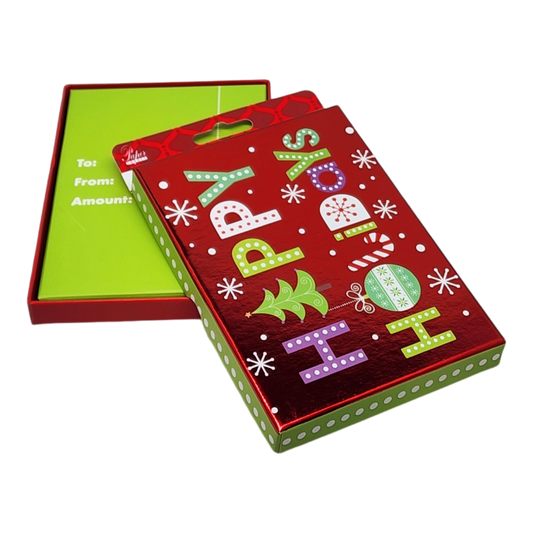 Gift Card Box - Rectangle - Happy Holidays