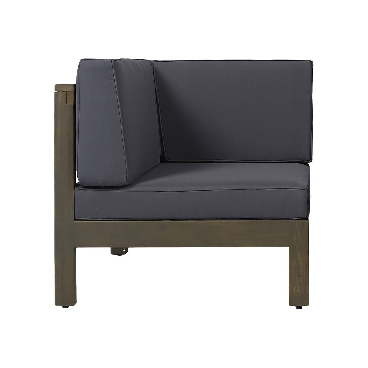 Oana 3-Piece Love Seat Set with Coffee Table, Dark