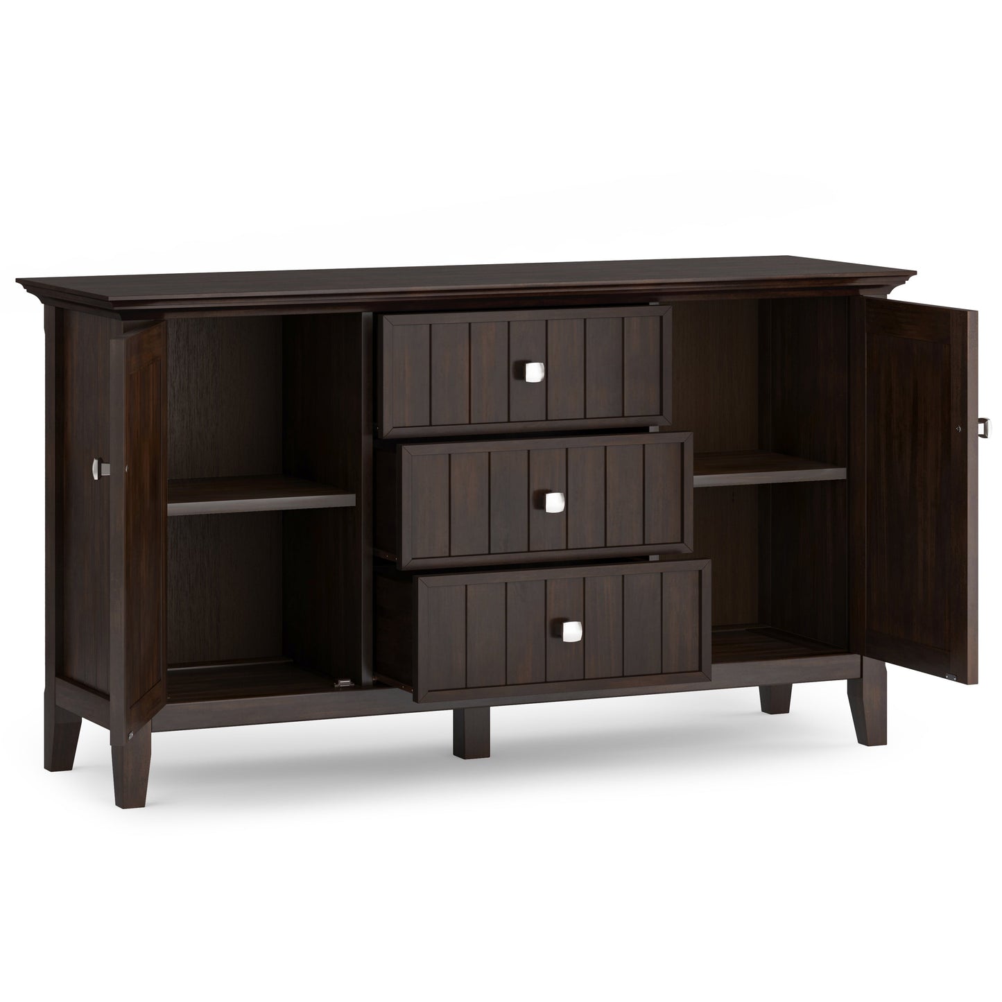Bedford 54 Inch Wide Solid Wood Sideboard Buffet in Dark Tobacco