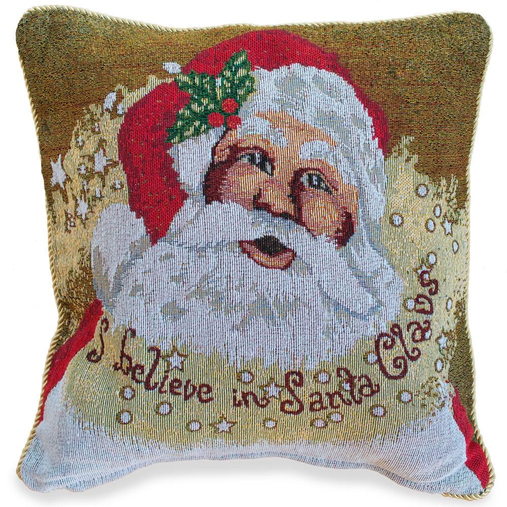 Set of 2 Believe in Santa Christmas Cushion Throw Pillow Covers