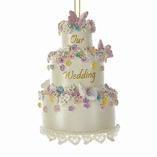 3 inch Resin Our Wedding Cake Ornament