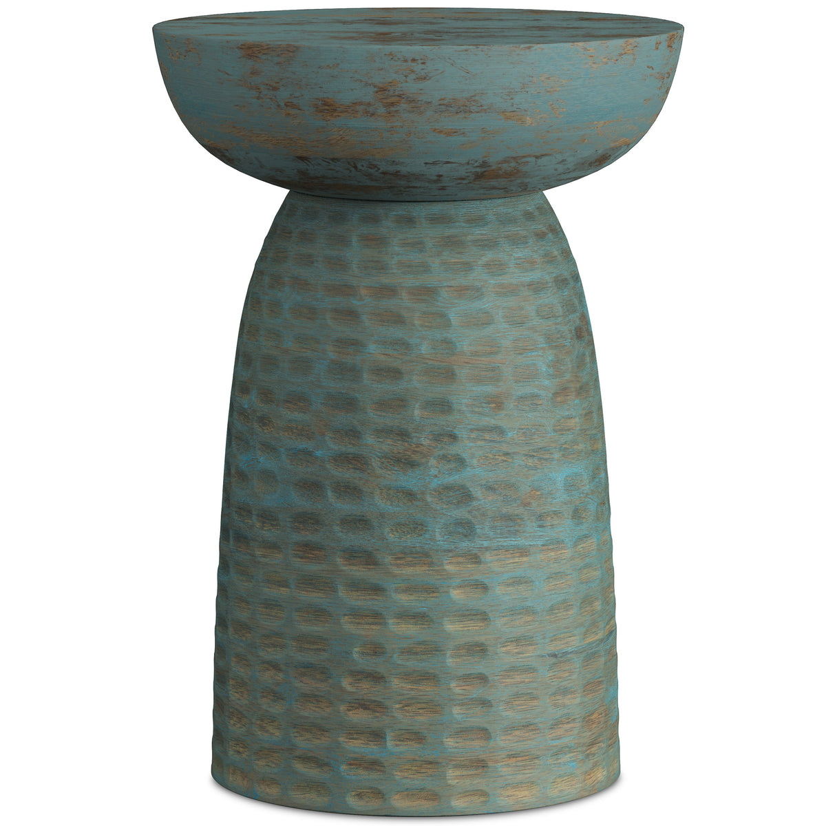 Boyd 13 Inch Solid Mango Accent Table
