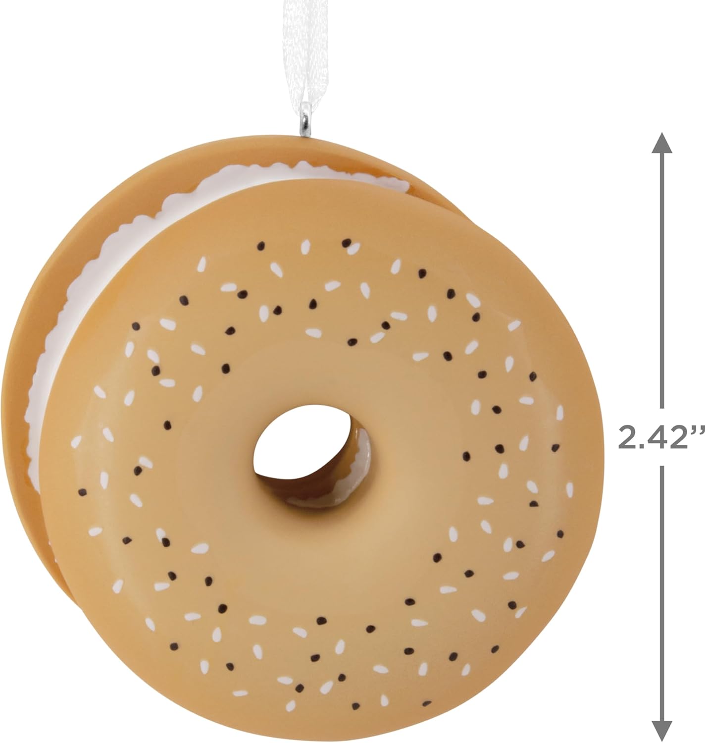 Everything Bagel With Cream Cheese Hallmark Ornament
