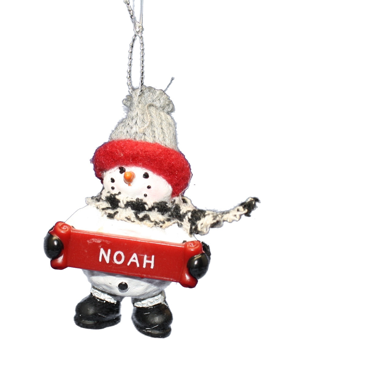 Cozy Snowman Ornament (Letters G - R) -