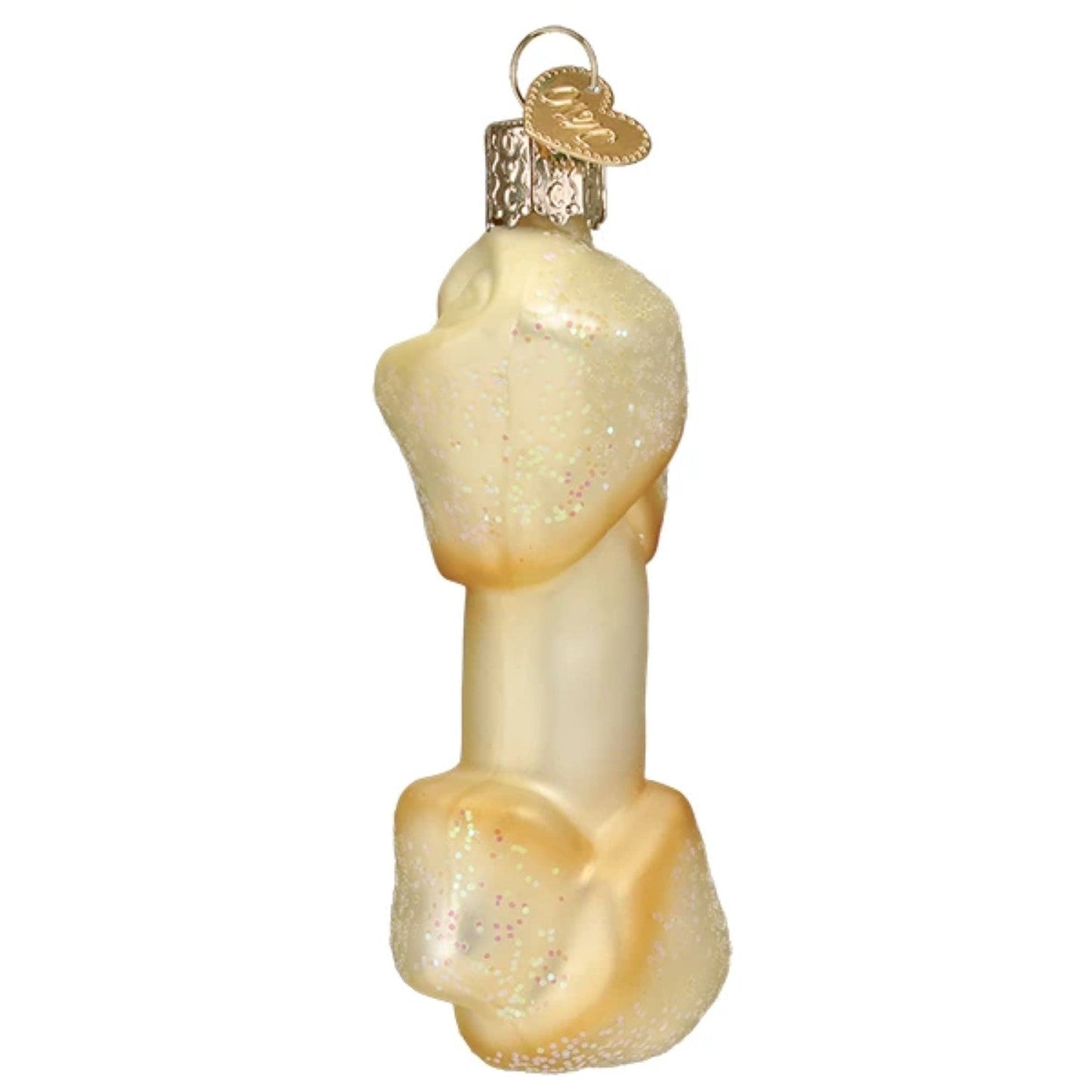Rawhide Bone Glass Ornament