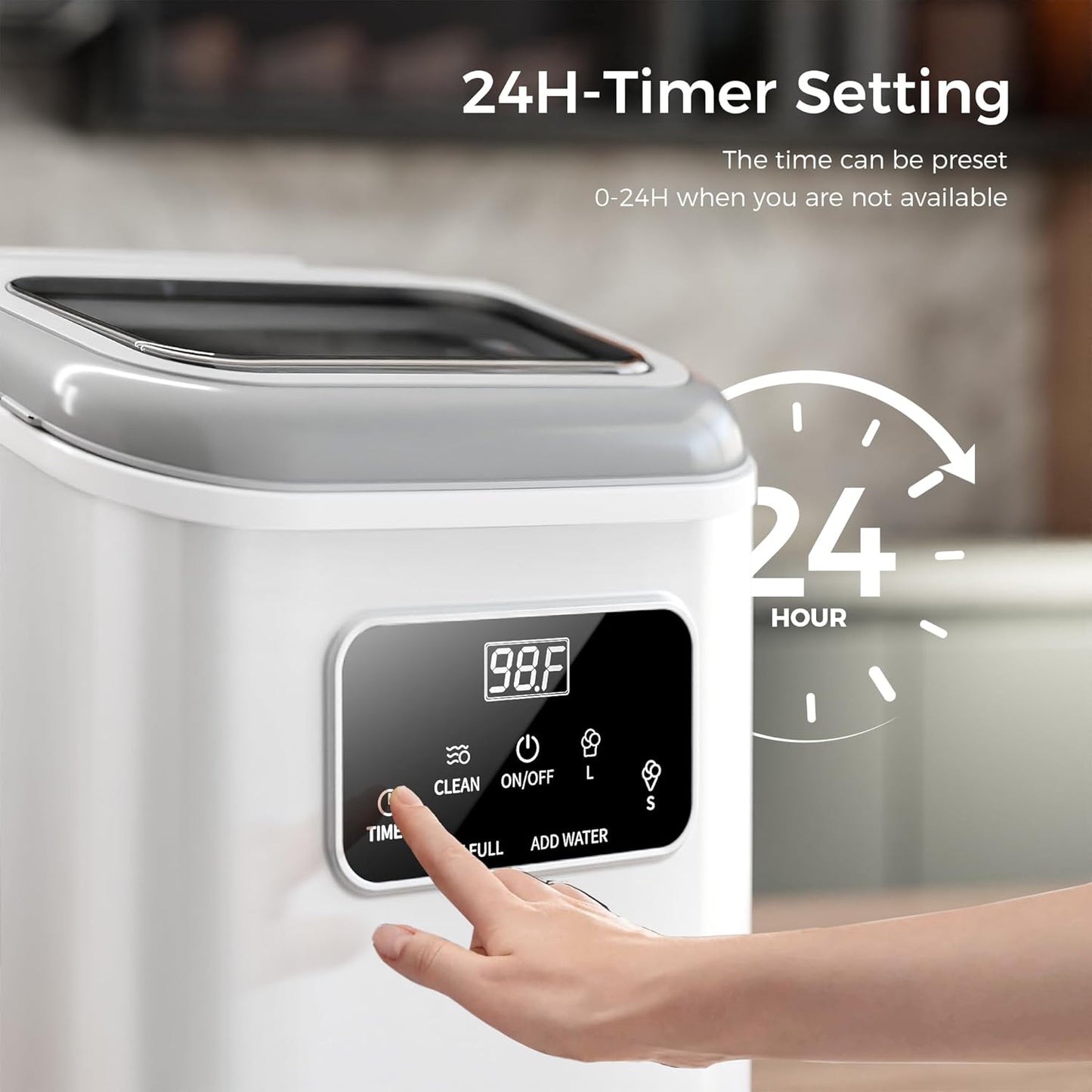 Ice Makers Countertop with LED Screen Control Panel  Z5812KH